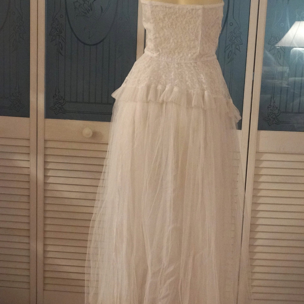 Sold ETSY Cinderella Tulle Lace Bustier Dress - Picture 3 of 4